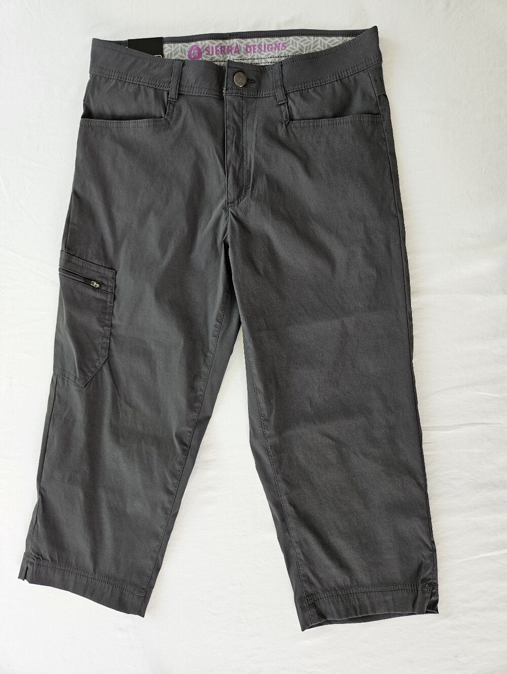 Sierra Designs Women’s Grey Capri Pants NWT Size 8 Lightweight
